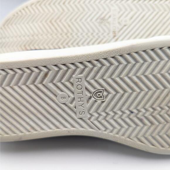 Rothy's Navy Blue The Laceup Sneaker Mesh Upper Women's Size 8 - Picture 8 of 9